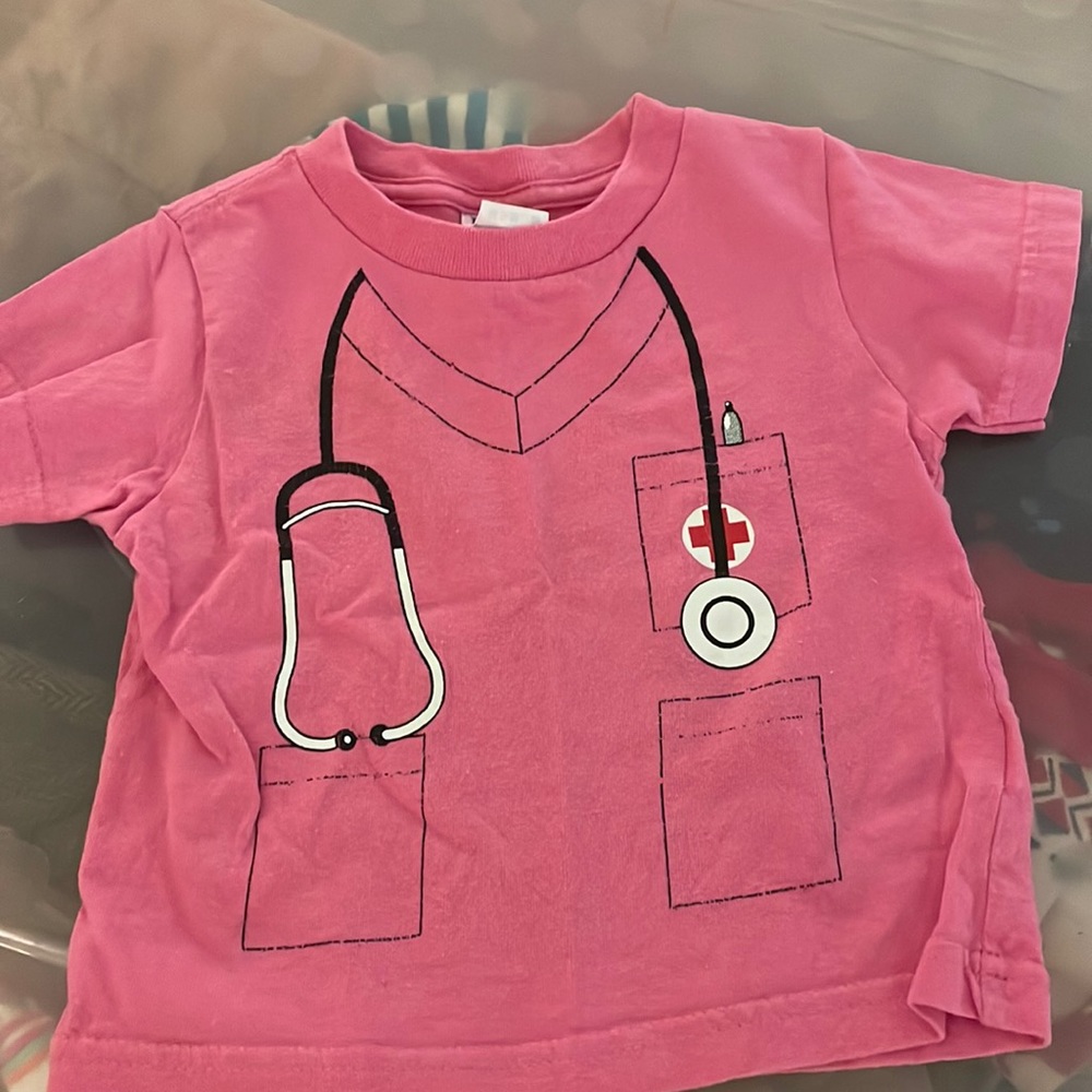 Size 2 pink doc/nurse dress up shirt